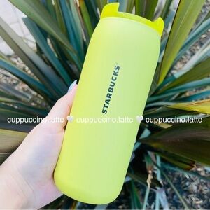 Starbucks 2023 Winter Meadow Yellow Soft Touch Stainless Steel Tumbler Vacuum